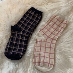 The Limited Glittery Socks 2 Pair